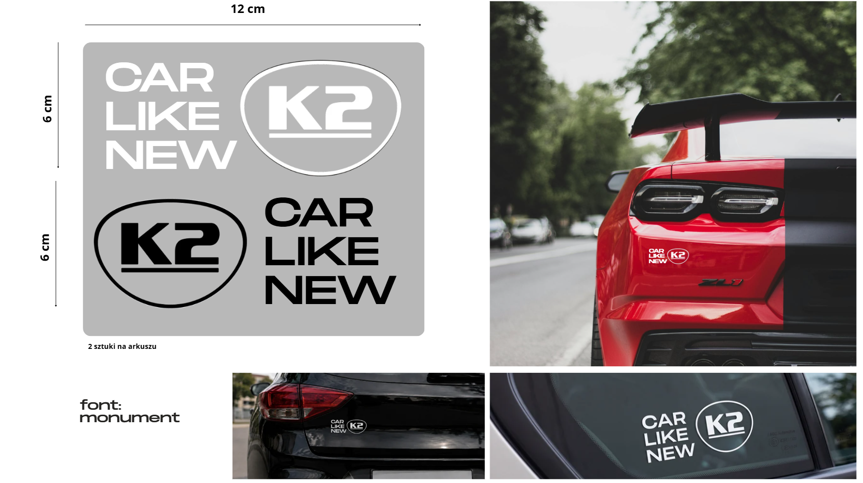 Naklejki CAR LIKE NEW 20 sztuk
