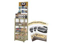 ZESTAW ZŁOTY - ekspozytor plastikowy + 100 map Polski
